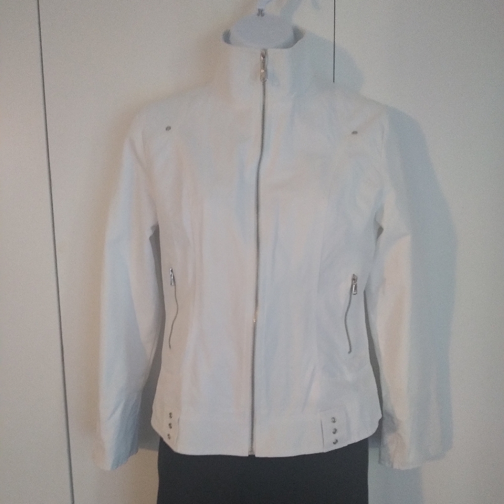 Dolce & Gabbana women's vintage Y2K white cotton blend jacket size Medium